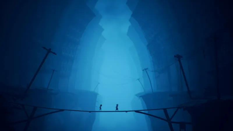 Capture Switch 2 de Little Nightmares II avec Mono dans un décor oppressant