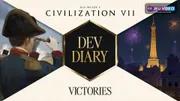 Visuel officiel Civilization VII consacré aux victoires Science, Culture, Militaire et Économie