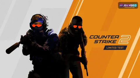 Bannière officielle de Counter-Strike 2 avec deux opérateurs, utilisée pour un guide de réglages FPS, viseur et latence