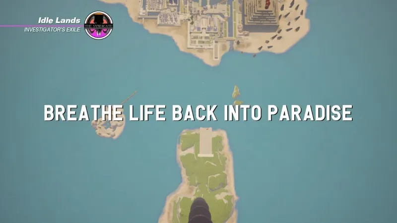 Paradise Killer Arrivée dans l'île