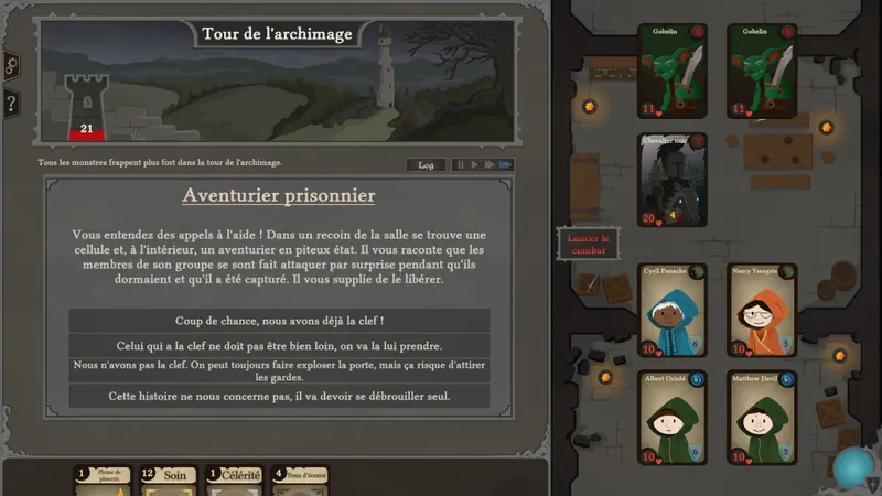Donjon dans Spellcaster University