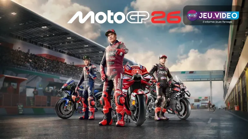 MotoGP 26 affiche officielle avec les pilotes de la saison 2026