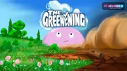 Cover officielle de The Greenening montrant Sparkle entre une zone verdoyante et une zone couverte de cendres