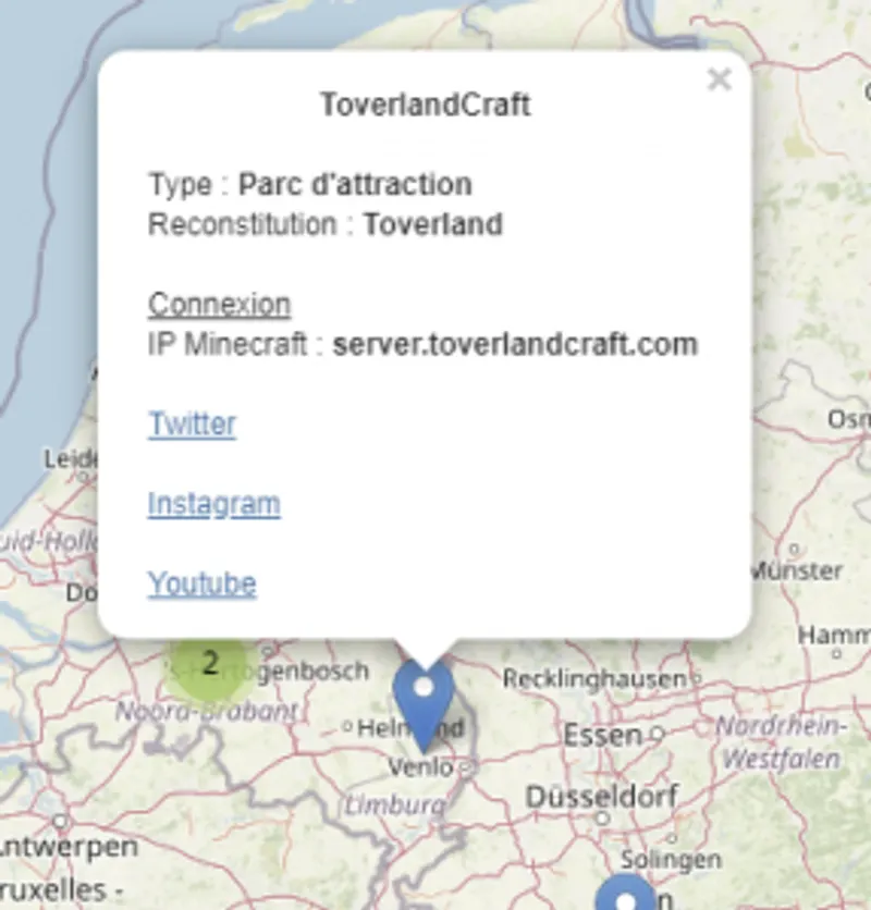 Tesseract - carte interactive