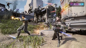 Visuel officiel de The First Descendant montrant plusieurs Descendants armés