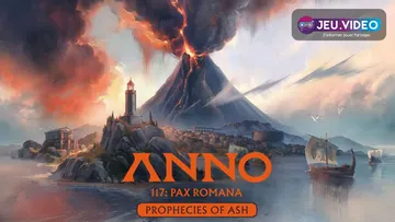Visuel officiel de l’extension Prophecies of Ash pour Anno 117 : Pax Romana