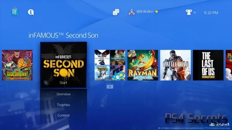 La nouvelle interface de la Playstation 4