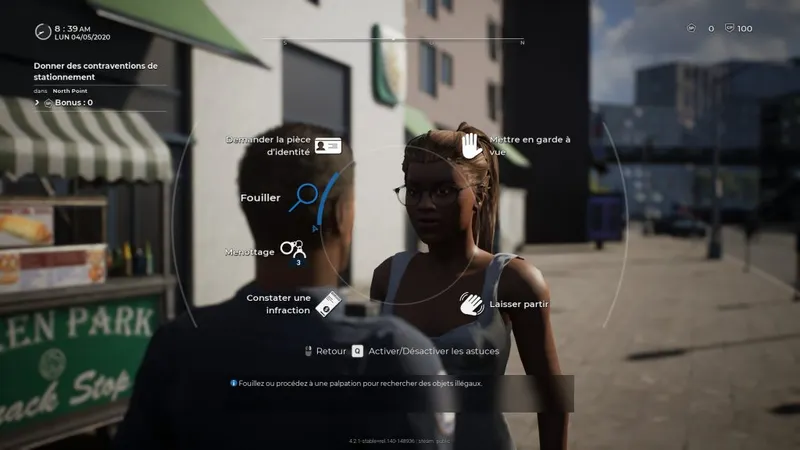 Police sim la vie de policier