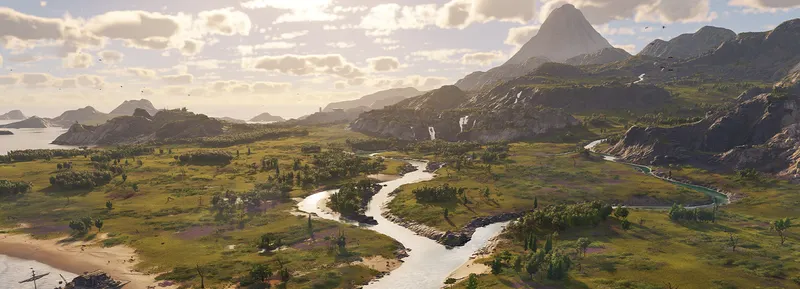 Anno 117 DLC montre Cinis et son volcan actif dans Prophéties des Cendres