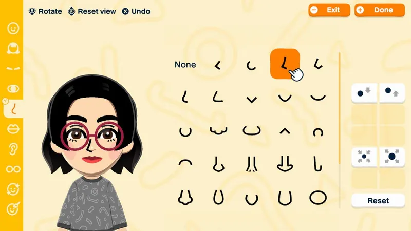 Écran officiel de création de Mii dans Tomodachi Life Living the Dream