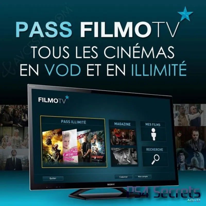 FILMOTV sur ps3 et ps4