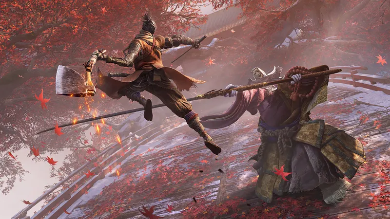 Capture officielle de Sekiro : Shadows Die Twice montrant le contexte de gameplay pour l'étape 3 du guide joueur