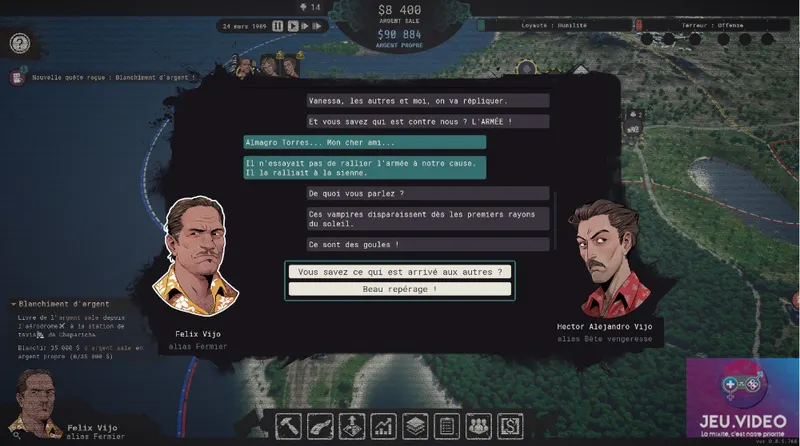 Preview de Cartel Tycoon - choix dialogue