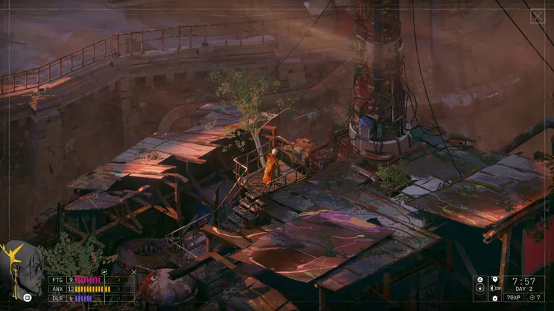 ZERO PARADES montrant une zone urbaine en vue isométrique sur PC