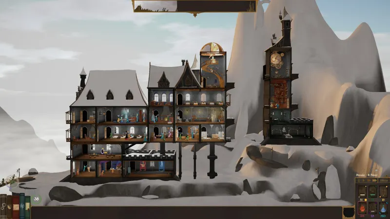 Construction en montagne d'une école