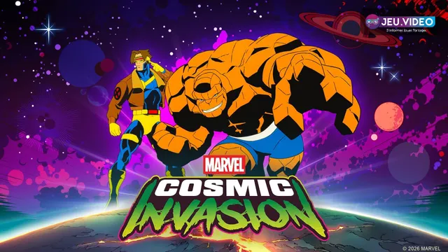 Marvel Cosmic Invasion DLC avec Cyclope et La Chose sur le key art officiel