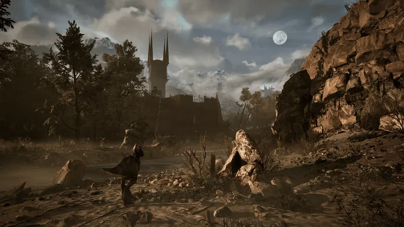 Gothic 1 Remake présente un vaste paysage extérieur et ses créatures sauvages