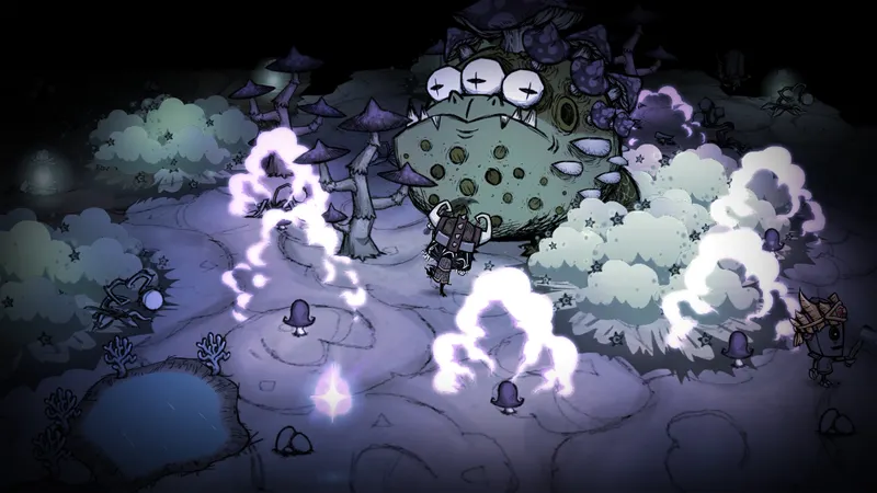 Captura da galeria de Don’t Starve Together no Steam, usada para ilustrar o jogo