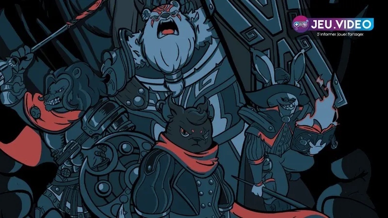 Rogue Reigns sortie montrant les héros sombres du roguelike deckbuilder