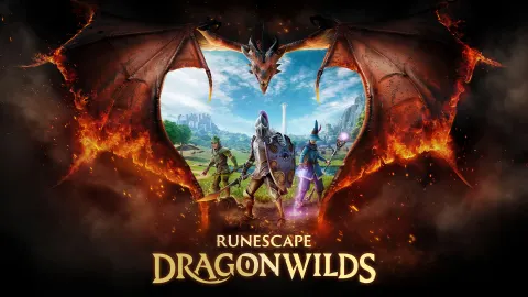 RuneScape : Dragonwilds roadmap, key art officiel avec le logo du jeu