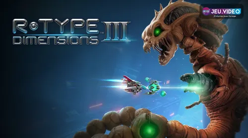 R-Type Dimensions III sortie montrant le vaisseau R-90 et les ennemis Bydo