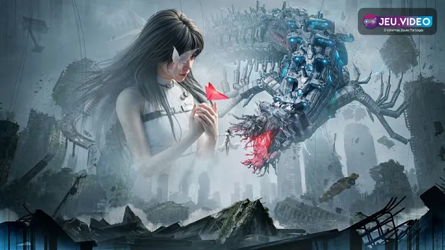 Visuel officiel de Once Human montrant Nalcott et une menace géante pour un guide débutant sur base, ressources et saisons