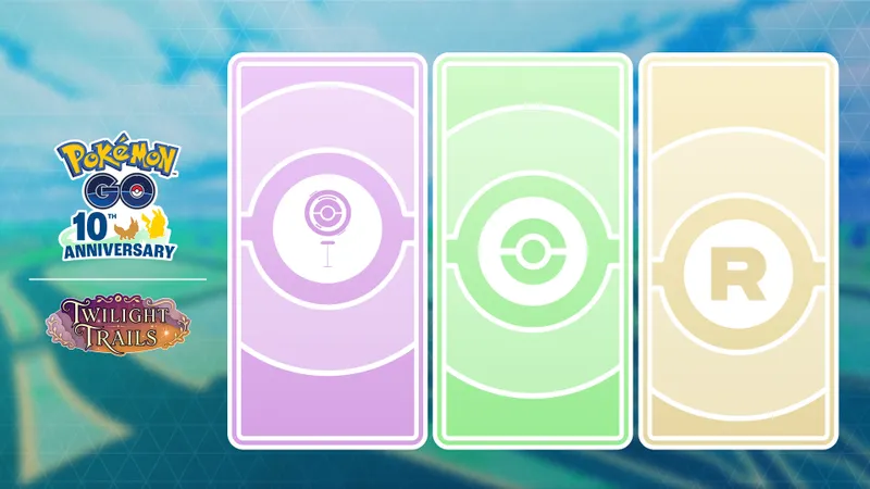 Pokémon GO Étude ponctuelle : visuel promotionnel de Sentiers crépusculaires