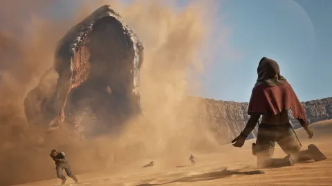 Dune Awakening roadmap : visuel désertique officiel de Dune : Awakening