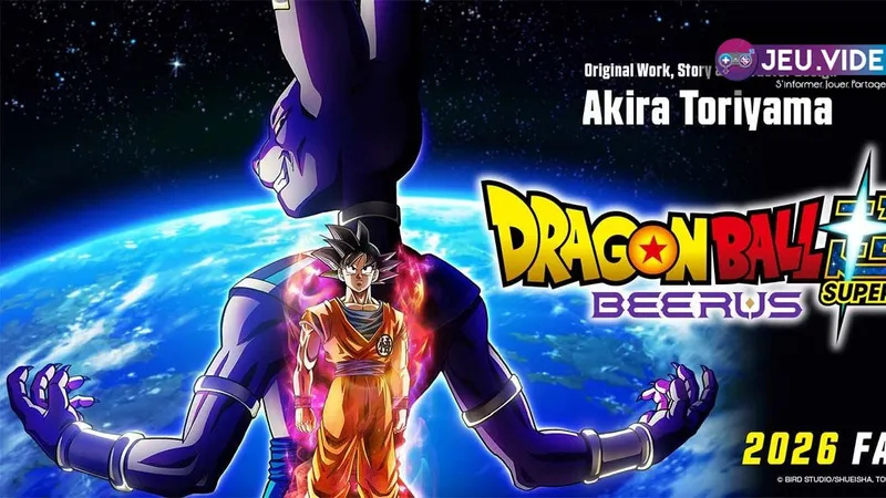 Dragon Ball Super trailer Beerus et Goku dans une affiche officielle