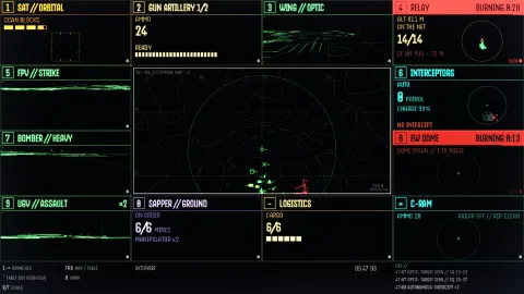 OKTOFYBER test : scène stratégique militaire en pleine opération