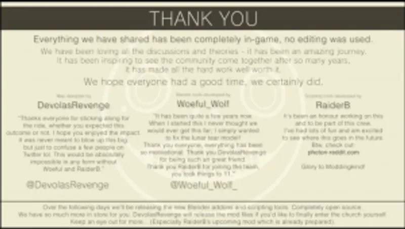 Nier church remerciements