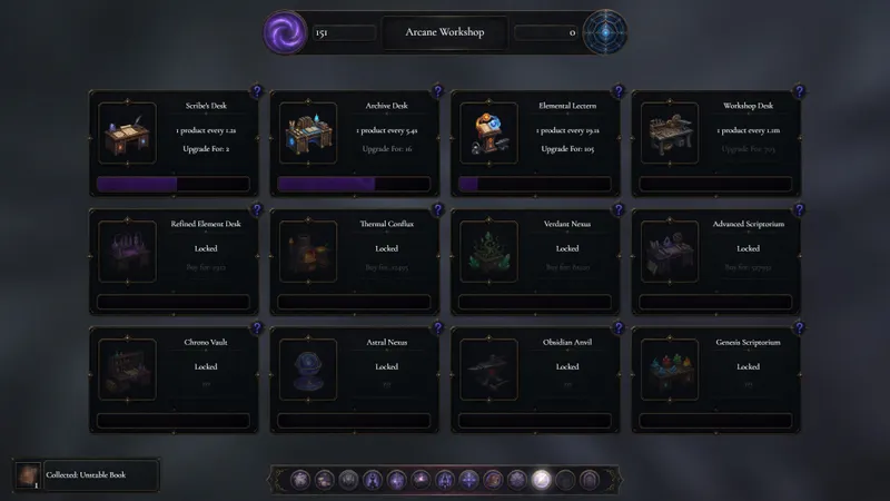Dernière capture officielle Steam de The Infinite Grimoire