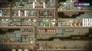 Base Oxygen Not Included organisée avec dortoirs, cultures, sanitaires et zones de travail pour survivre aux 50 premiers cycles