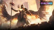 Visuel officiel de Path of Exile 2 montrant un combattant dans Wraeclast pour illustrer un build débutant de campagne