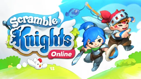 Scramble Knights Online, visuel principal accompagnant le lancement de l’aventure coopérative