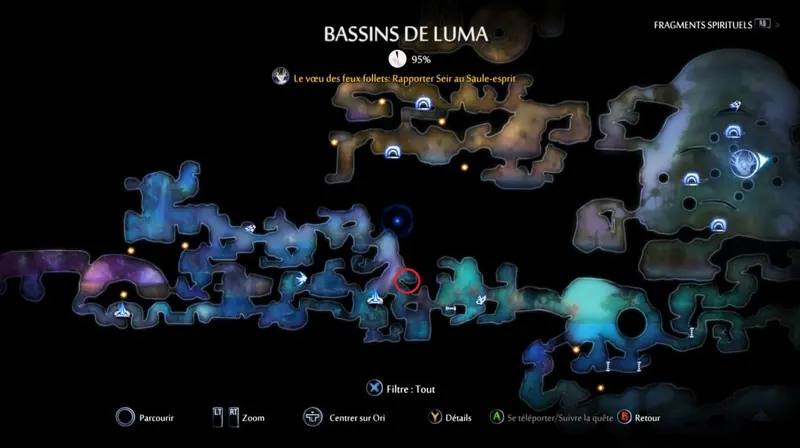 Ori and the Will of the Wisps quête "de main en main" étape 8