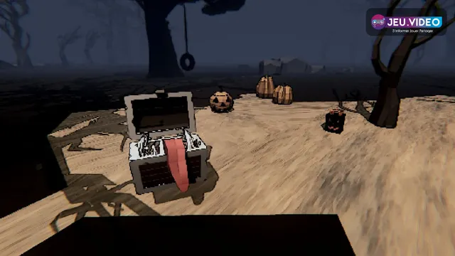 Illustration officielle de Camp Wombo, jeu de survie horrifique en coopération