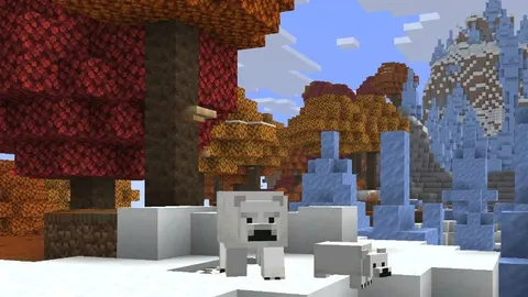 Minecraft 26.3 Snapshot 10 dans une forêt tachetée