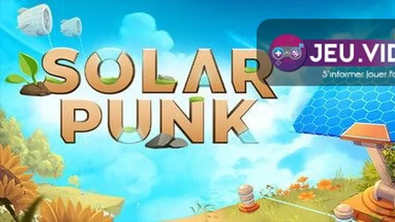 Solarpunk date de sortie : visuel officiel du jeu sur îles flottantes