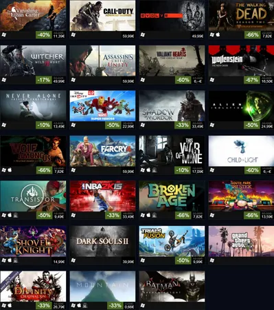 Steam : Promotion des jeux nominés à la Game Awards
