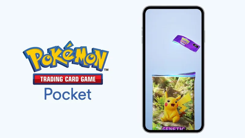 Pokémon Pocket Aura palpitante sur mobile avec ouverture de booster