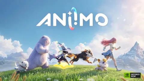 Aniimo GeForce NOW et ses créatures sur le visuel officiel de l’annonce