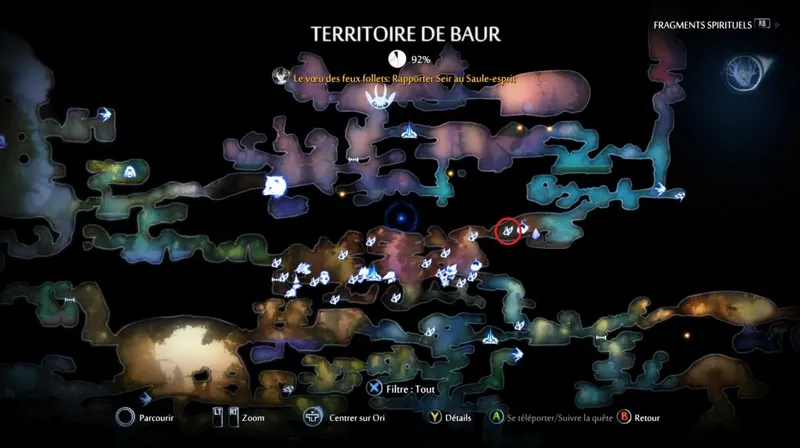 Ori and the Will of the Wisps quête "de main en main" étape 4