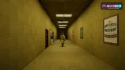 BACKROOMS ANOMALY, couloir jaune inquiétant du jeu d’horreur d’observation