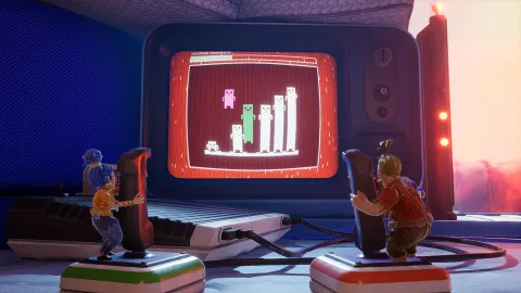 Scène de coopération à deux dans It Takes Two