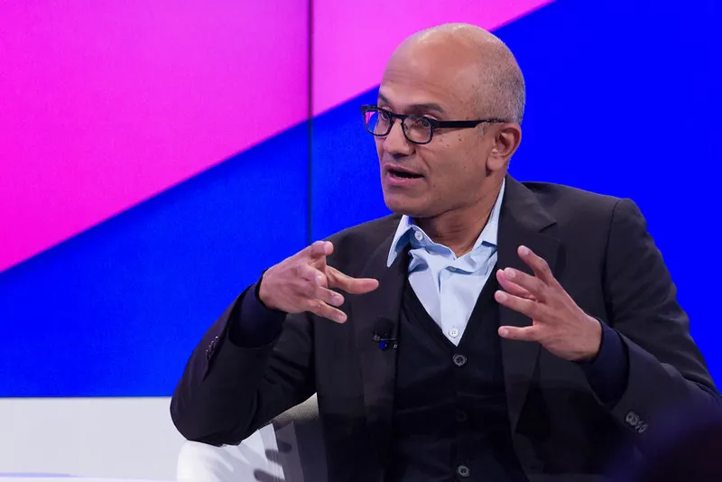 Satya Nadella, PDG de Microsoft Corporation ©World Economic Forum VisualHunt