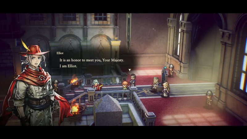 Capture officielle de The Adventures of Elliot : The Millennium Tales montrant une scène de gameplay