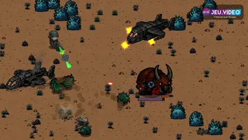 Invasion Protocol : soldats casqués face à une invasion d’insectes extraterrestres
