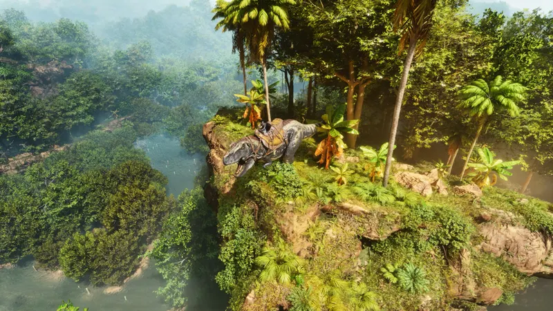 Large base filled with structures in ARK: Survival Ascended for testing shadows, textures and effects