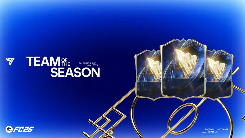 Official FC 26 Team of the Season visual with upgraded Ultimate Team cards